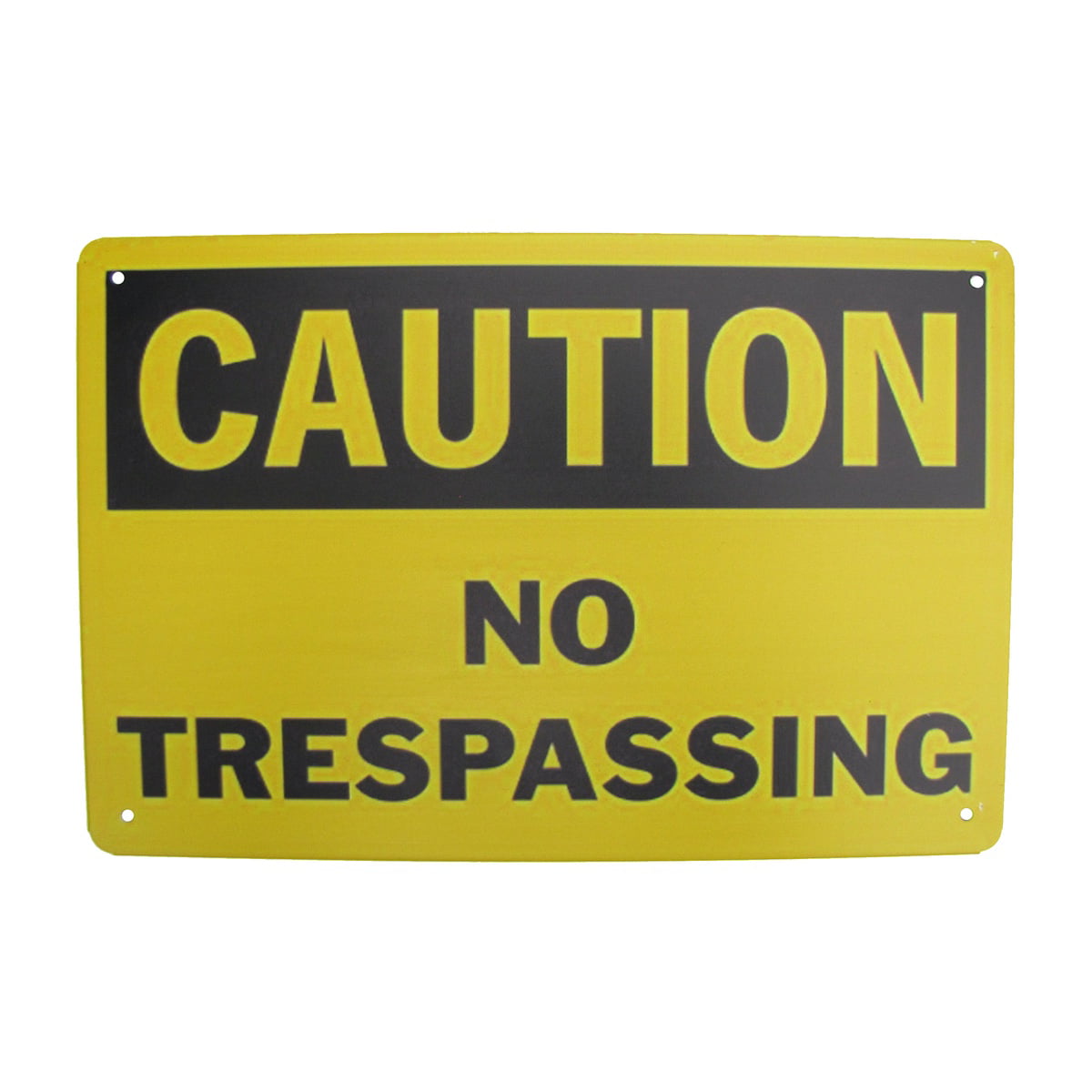 Caution No Trespassing Metal Sign Private Property Warning