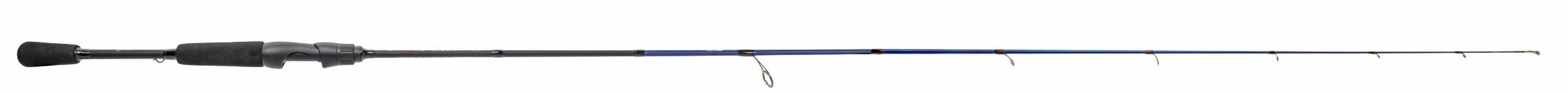 Lew’s American Hero Spinning Fishing Rod, 7-Foot 1-Piece, Medium Power, Fast Action, IM6 Graphite Rod, Stainless Steel Guides and Inserts, EVA Split-Grip, No Foul Hook Keeper, Black/Blue