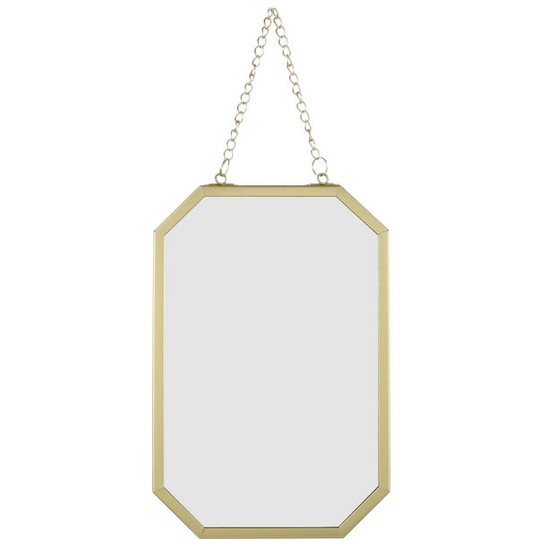 Espejo de pared con cadena colgante, espejo de tocador decorativo, espejo de pared para baño, espejo de maquillaje