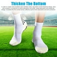 thumbnail image 3 of 3 Pairs Sport Socks Anti Slip W/Grip Soccer Men Football Basketball Sock Premium, 3 of 10