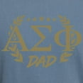thumbnail image 3 of CafePress - Alpha Sigma Phi Greek Dad Gold T Shirt - Mens Comfort Colors Shirt, 3 of 5