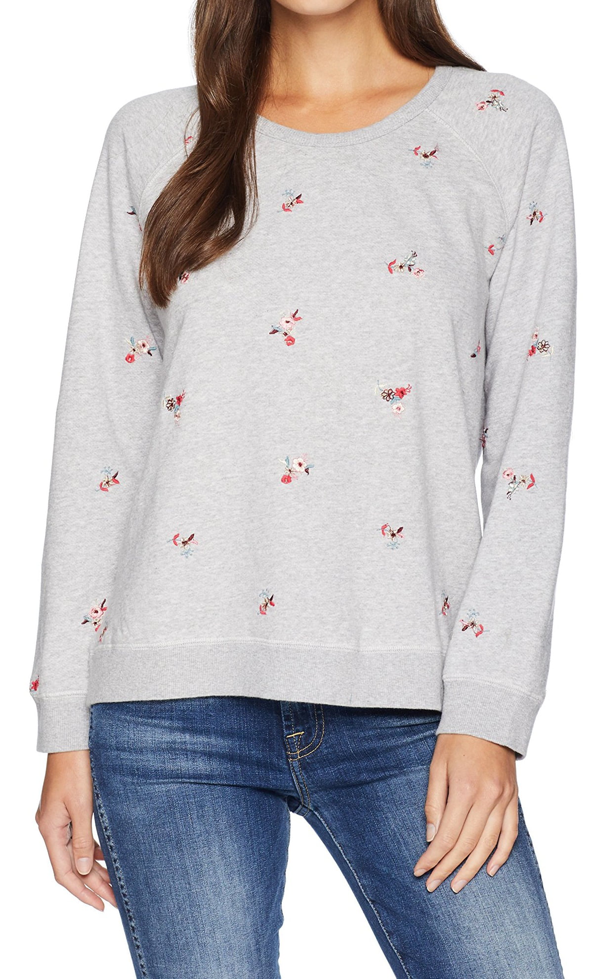 Lucky Brand Hoodies & Sweatshirts - Womens Flowers Embroidered ...