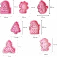 thumbnail image 3 of Cortadores de Galletas Navideños, Moldes de Plástico para Repostería, Diseños Festivos Santa y Muñeco de Nieve, 6,8 x 5,8 x 1,2 cm, Set de Cortadores para Decoración de Galletas, 3 of 4