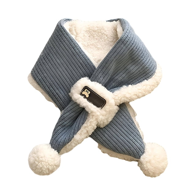 Bufanda cálida para niños y niñas, para invierno y otoño, para niños de 2 a 6 años, 75 x 10 cm