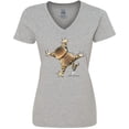 thumbnail image 3 of Inktastic Don't Let the Cat out Women's V-Neck T-Shirt, 3 of 5