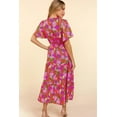 thumbnail image 3 of Redhotype Elegant Floral Maxi: Short Sleeve, Smocked Waist, Summer Chic, 3 of 8