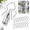 400PCS, variant on 400PCS Galvanized Steel T-Clip Fence Kit with Drill Chuck for Farm Garden Livestock Fencing