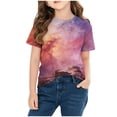 thumbnail image 4 of Kids Boys Girls Graphic T-Shirt Crew Neck Short Sleeve Shirts Print Loose Summer Top for Youth Ages 3-14, 4 of 8