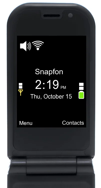 Free 1-Year Service Included - Snapfon EZ Flip Phone