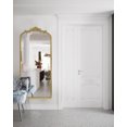 thumbnail image 6 of Baroque Arched Floor Mirror 22"x65" Antique Style Full Length Vintage Mirror with Elegant Ornate Metal Frame, Wall Hanging or Leaning Decorative Mirror for Bedroom, Entryway, Living Room, Hallway, 6 of 10
