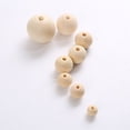 thumbnail image 4 of Cuentas de madera de 4 mm a 50 mm, cuentas de madera de color tronco con orificios grandes, venta de accesorios de joyería, 4 of 5