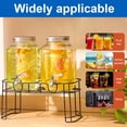 thumbnail image 4 of Dispensadores de bebidas MQRFFTU, 2 piezas, 7,6 L, de vidrio con infusor, 4 of 6