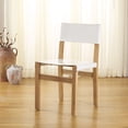 thumbnail image 2 of Safavieh Romee Scandinavian Wood and Leather Dining Side Chairs, White / Natural, 2 of 8
