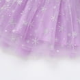 thumbnail image 5 of IBTOM CASTLE Baby Girls Winter Snowflake 1st Birthday Outfit Velvet Princess Dress + Headband Christmas Cake Smash Photo Shoot 12-18 Months Purple Snowflake One, 5 of 8