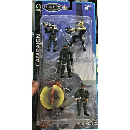 - 2003 Joyride Halo Mini Series 1 CAMPAIGN BATTLE PACK 5 Figure Set MOC #1