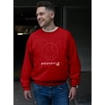 thumbnail image 2 of Moonchild Emoji - Cosmic Smiley Starry Night Men's Sweatshirt, 2 of 4
