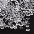 thumbnail image 4 of 1000 diamantes de plástico brillantes para fiestas, confeti de boda transparente blanco de 6 mm, 4 of 8