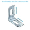 thumbnail image 4 of Uxcell Metal Corner Braces L-Shape Bracket Right Angle Board Holder White, 4 of 7