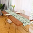 thumbnail image 2 of Yayeee Table Runner 70 inches Long for Home Kitchen Rectangle Dining Table Holiday Party Decoration, Green Triangles Pattern, 2 of 7