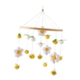 thumbnail image 4 of Sonajeros para cuna de bebé, juguetes Montessori, campana colgante para cama, sonajero de viento para niños y niñas, decoración de techo para recién Amarillo, 4 of 8