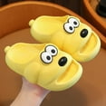 thumbnail image 2 of Toddler Girl Sandals Sizes 8-9 Years Comfortable Soft Soled Home Fashionable Cartoon Outdoor Thick Soled With Poop Feeling Yellow Shoes, 2 of 5