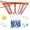 Multi-color, variant on Spencer 21" Heavy Duty Basketball Net Replacement Nylon Anti Whip 12 Loops Goal Standard Rims for Indoor Outdoor Shooting Training "Red&Blue&White"