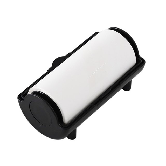 Graflsoa Efficient Nail Stamp Polish Remover Tool - Lightweight, Portable, Easy to Use with 60-Sheet Paper Roll (Black or Pink)