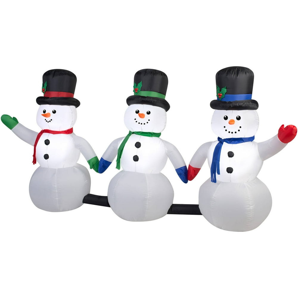 Gemmy Airblown Inflatables Christmas Inflatable 8' Light Show Snowman