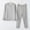 Gray, variant on Juslio Mens Pajama Sets Button Fashion Homewear Long Sleeved Tops Cardigans and Pants 2-Piece Matching Pajamas Sets L