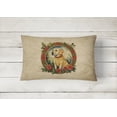 thumbnail image 2 of Carolines Treasures DAC2388PW1216 16 x 12 in. Unisex Labrador Retriever Christmas Flowers Polyester Fabric Throw Pillow, 2 of 4