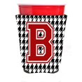 thumbnail image 1 of Monograma - Houndstooth Inicial B Rojo Solo Cup Bebida Aislador Hugger Cj1021B-Rsc, 1 of 1