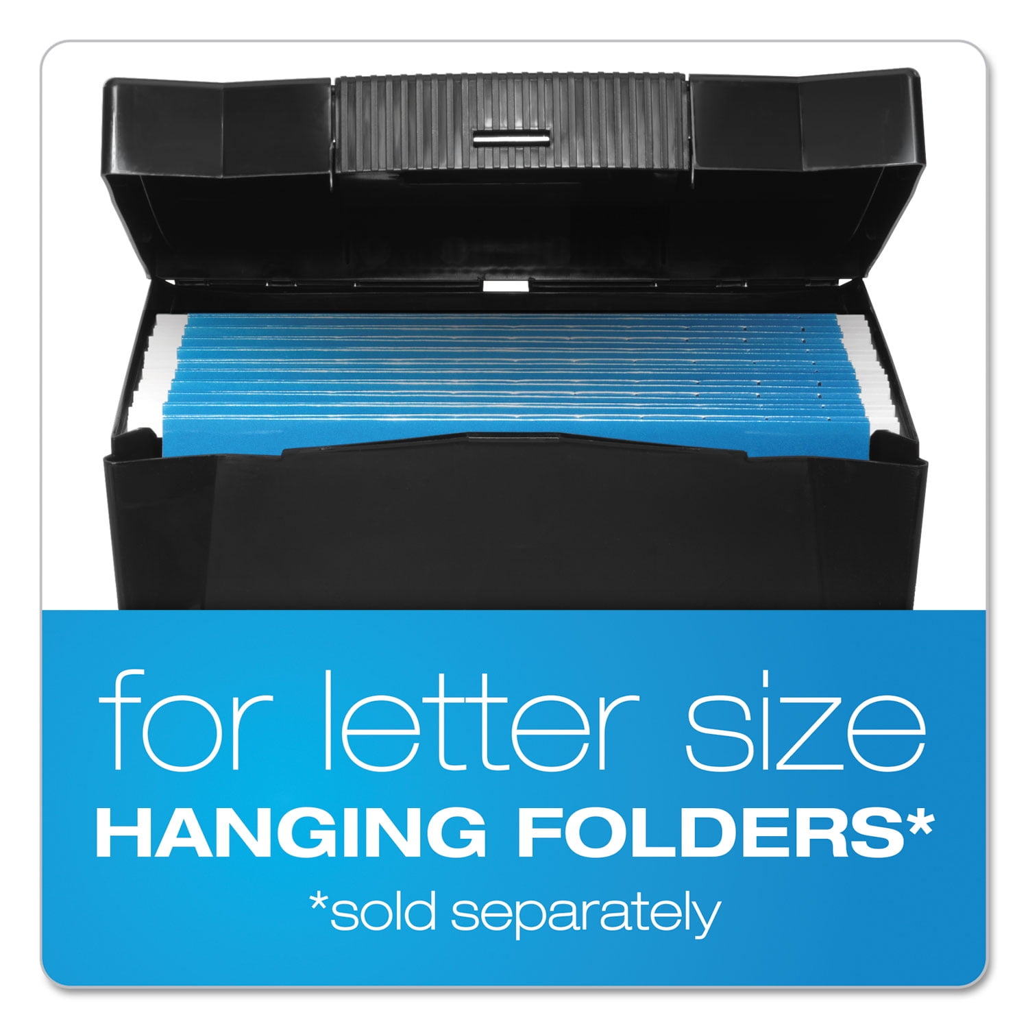 Pendaflex Economy File Box, Black, Letter Size, 1 Each