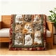 thumbnail image 4 of Manta con estampado de gato bohemio, diseño de gato de punto suave, manta decorativa de gran tamaño, cálida manta con estampado de gato para invierno, manta plegable lavable a máquina, para, 4 of 5