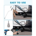 thumbnail image 3 of Kohree 24 in Camper RV Trailer Stabilizer Leveling Scissor Jacks with Handle and Drill Socket, 6500 lbs, Set of 2, 3 of 7