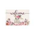 thumbnail image 2 of HCBY Easter Bunny Entryway Mat with Non-Slip Base - Machine Washable Polyester Floor Rug for Indoor Outdoor Use - Holiday Decor for Bathroom, Bedroom, Front Door, 2 of 6