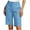 Light Blue, variant on Stretch Twill Bermuda Shorts for Women Trendy 2025 Casual Summer High Waisted Chino Shorts Straight Leg Hiking Vacation Outfits