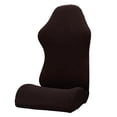 thumbnail image 3 of Funda para sillas de oficina para computadora elásticas para cojines de asiento extraíbles y lavables Baoblaze café, 3 of 8