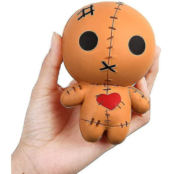 Ghost Doll Cute Voodoo Doll Slow Rising Halloween Soft Kawaii Foam Toy Scented Stress Relief Kids Adult Toy, 1 Piece, Brown Shizhi Boutique