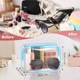 thumbnail image 2 of Bolsa de maquillaje TISRATOK Clear 12 unidades para mujer Travel Blue, 2 of 7