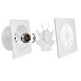 Bathroom Fan 4/6Inch With Backflow Valve Net Good Quality Plastic