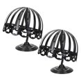 thumbnail image 3 of Hat Rack Display Stand for Caps Plastic Holder 2Pcs Black Organizer, 3 of 4