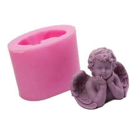 

1pcs Silicone Molds Sugar Craft 3D Angel Candle Fondant Mold Cake Decorating Tools Chocolate Molds Wedding Decoration Molds