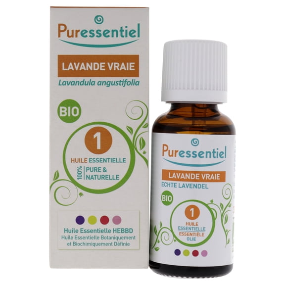 Puressentiel Organic Essential Oil - Lavender True, Aromatherapy, 1 oz