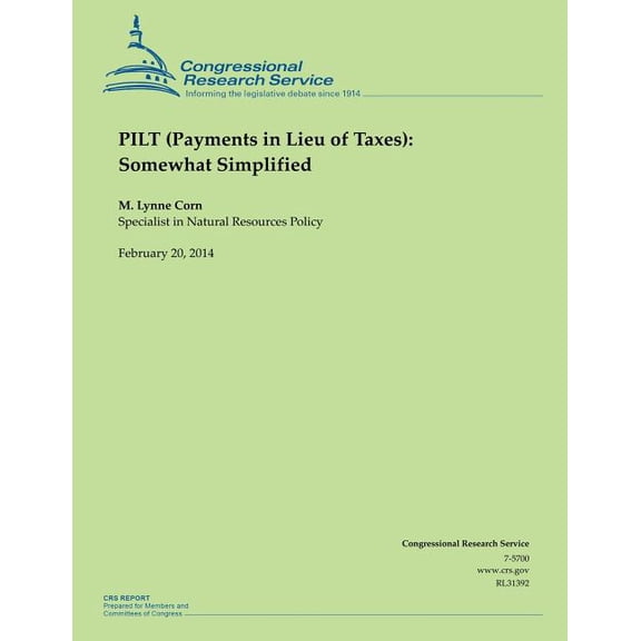 Pilt (Payments in Lieu of Taxes): Somewhat Simplified