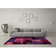 thumbnail image 3 of Ahgly Company Indoor Rectangle Patchwork Pink Transitional Area Rugs, 3' x 5', 3 of 4