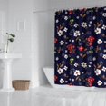 thumbnail image 2 of Pioneer Flower Floral Print Pattern Shower Curtain 72"x72", Bathroom Decorative Shower Curtain Set with 12 Hooks, Waterproof Washable, 2 of 6