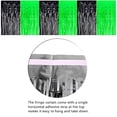 thumbnail image 7 of Green Black Graduation Backdrop 2026, Foil Fringe Curtains for Birthday Party Decorations, Halloween Photo Streamers, Green and Black Theme Party Supplies (3 Pack), 7 of 7