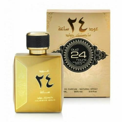 Ard Al Zaafaran Unisex Oud 24 Hours Majestic Gold EDP Spray 3.4 oz Fragrances 6423080624166