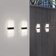 thumbnail image 2 of Lámpara solar para jardín al aire libre, impermeable, para exteriores, luminosa, arriba y abajo, decorativa, para pared, de acrílico, de doble cabezal, 2 of 4