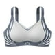 thumbnail image 4 of Brasier Tela de Mantequilla Tela de Mantequilla Ropa Interior sin Costuras con Realce En contraste de Color para Mujer Sujetador Deportivo Push up con Retracción y sin Aros Mediana, 4 of 7